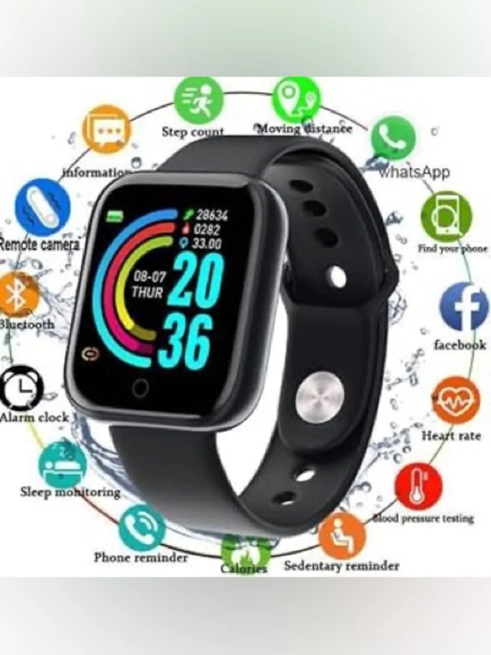 Unbranded Smart Bracelet Fitness Tracker - Black NWT